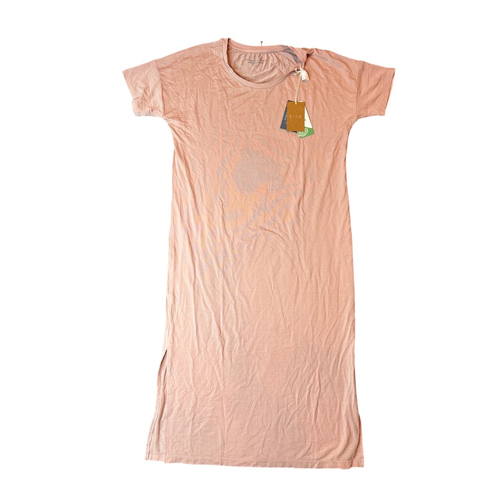 SIJO Rose Tencel Lyocell Short Sleeve Dress SJTLSSDROSSM Small Pink Loungewear